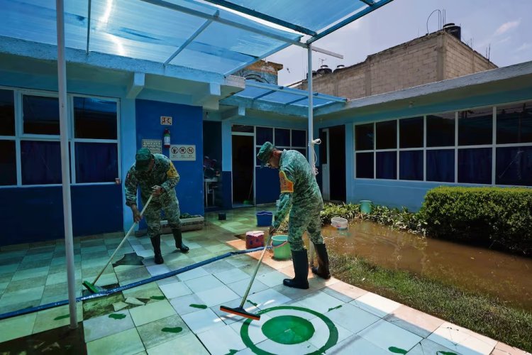 Regresarán a clases 22 escuelas en Chalco afectadas por inundaciones