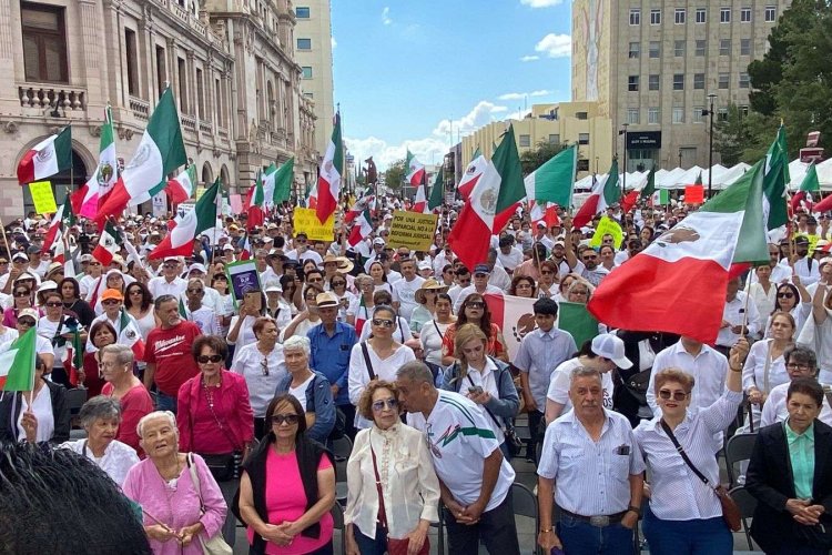 Realizan manifestación ante descontento por la reforma judicial en Chihuahua