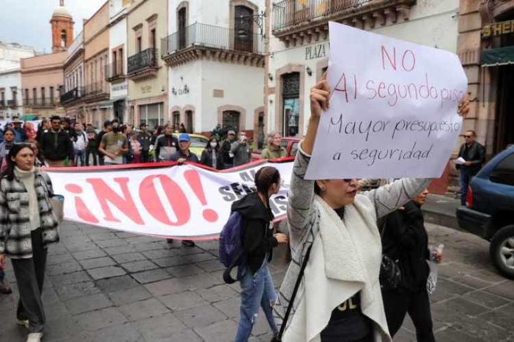 Ciudadanos rechazan construcción de segundo piso en el boulevard en Zacatecas