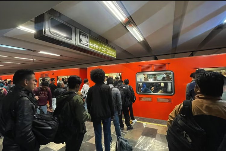 Reportan retrasos y aglomeraciones en varias líneas del Metro por lluvias