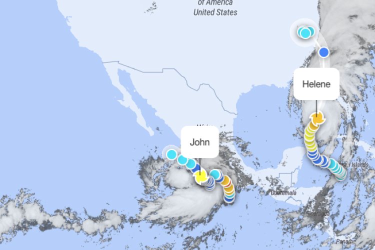 Continuarán lluvias en varios estados por huracanes John y Helene