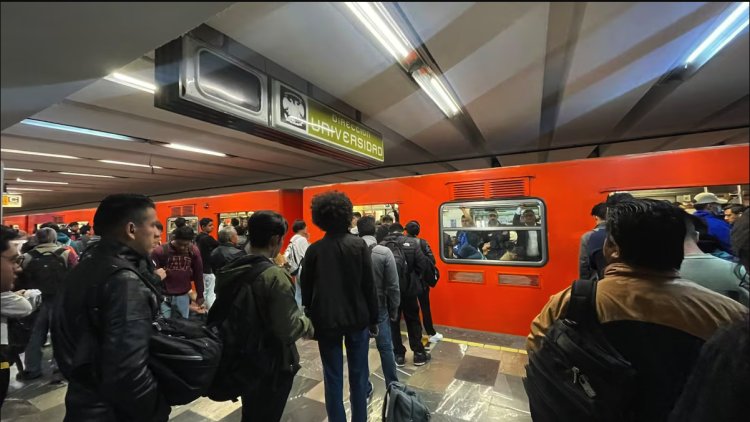 Reportan retrasos y aglomeraciones en varias líneas del Metro por lluvias