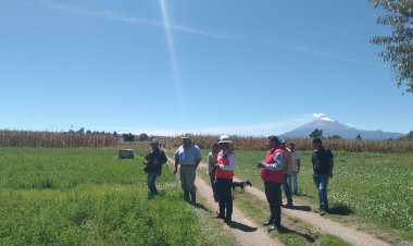 Realizan recorrido para gestión de electrificaciones en Xalmimilulco, Puebla