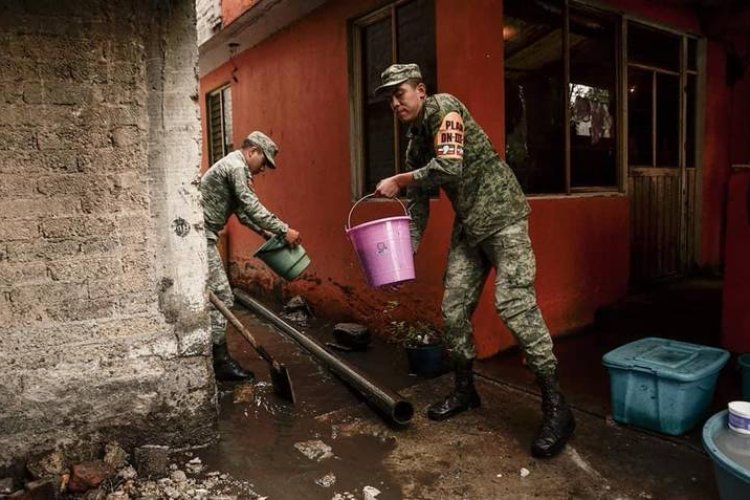 Tras fuertes inundaciones en Xochimilco y Milpa Alta implementan Plan DN-III-E