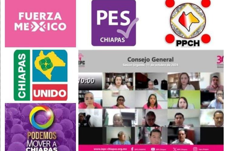 Es oficial, desaparecen cinco partidos políticos en Chiapas: IEPC