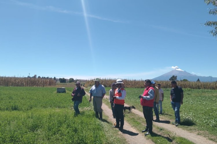 Realizan recorrido para gestión de electrificaciones en Xalmimilulco, Puebla