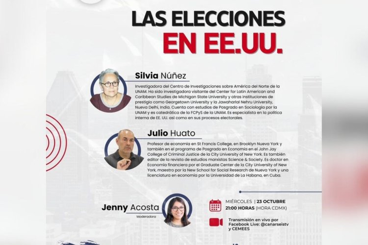 Analistas discutirán sobre los candidatos y el escenario mundial ante las elecciones en EEUU