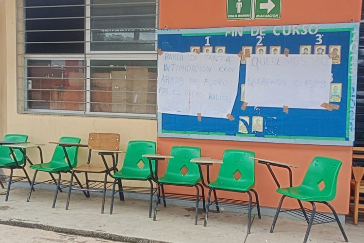 Niños del Corralito en Oxchuc, Chiapas exigen regresar a clases tras ataque armado a su escuela