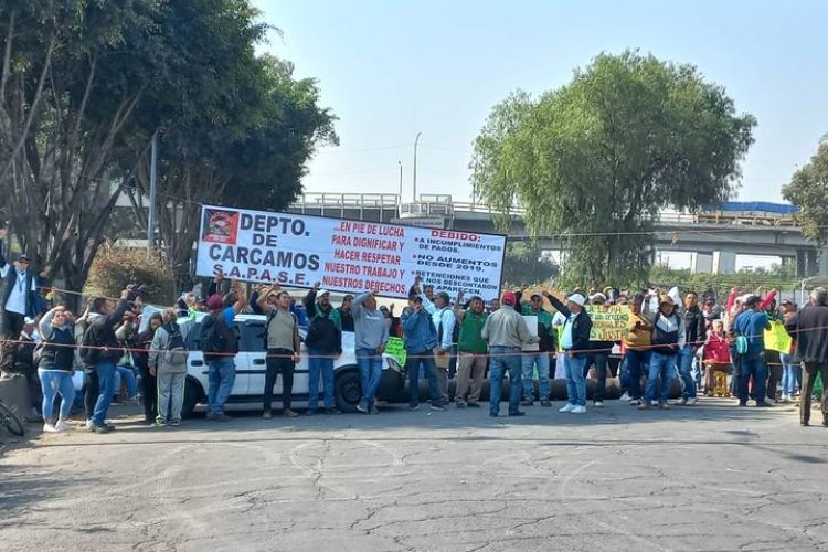 Trabajadores del Suteym Ecatepec realizan bloqueos por incumplimiento de acuerdos del ayuntamiento