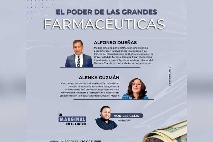 Especialistas analizarán la situación sobre las farmacéuticas en México