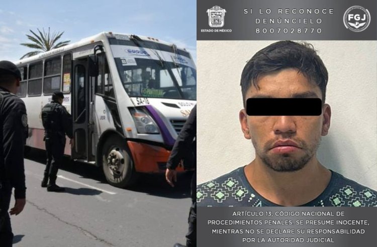 Detienen a sujeto que acababa de extorsionar a un chofer de transporte público en Nezahualcóyotl