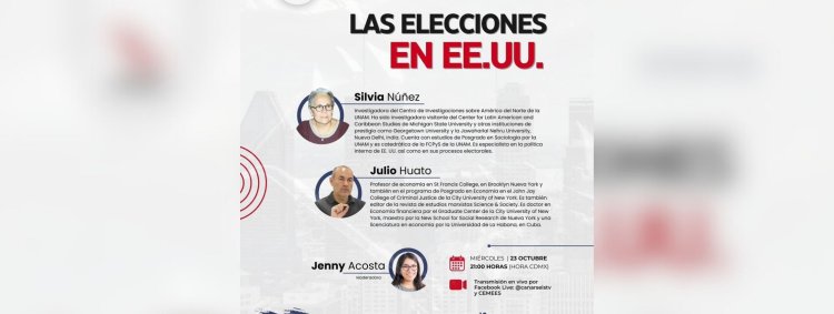 Analistas discutirán sobre los candidatos y el escenario mundial ante las elecciones en EEUU