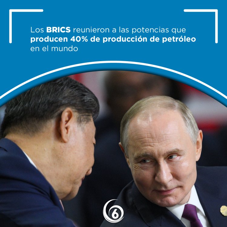 Infografía: BRICS reúne a países que producen el 40% petróleo del mundo