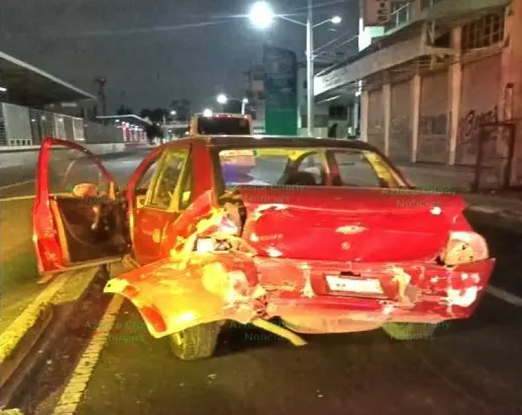 Sujeto alcoholizado choca contra varios vehículos en Nezahualcóyotl y luego escapa: hay varios heridos