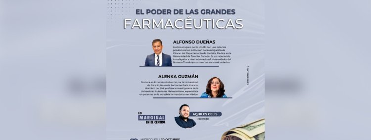 Especialistas analizarán la situación sobre las farmacéuticas en México