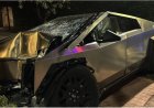 Choca Tesla Cybertruck en la Miguel Hidalgo y el conductor lo deja abandonado