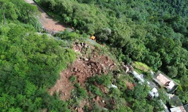 Declaran emergencia técnica por derrumbe en autopista Acatzingo-Ciudad Mendoza