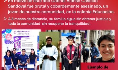 Convocan a bloqueo ante inacción de fiscalía por asesinato de joven al sur de la CDMX