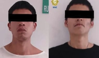 Detienen a dos personas por robo de maquina “atrapa peluches” en la alcaldía Coyoacán