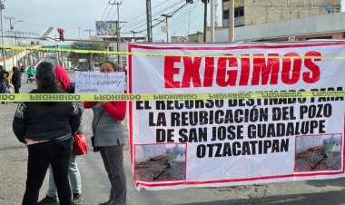 Realizan bloqueos en Toluca ante desabasto de agua potable