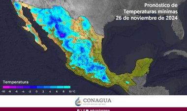 Continuarán bajas temperaturas y lluvias ocasionadas por el frente frío 11