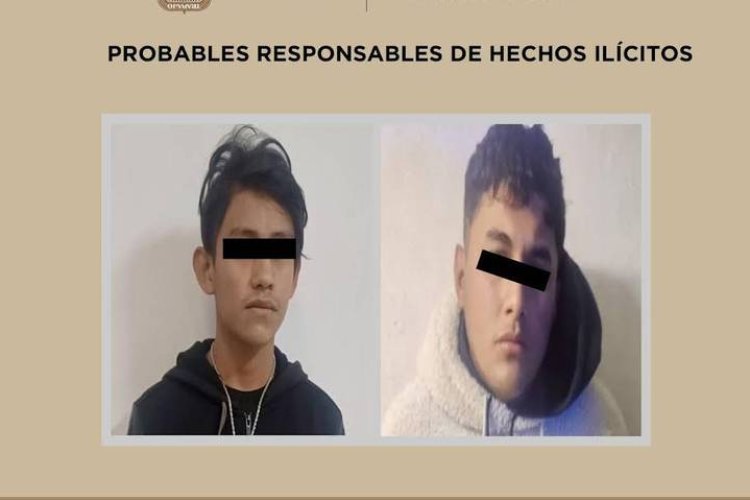 Detienen a dos sujetos por presuntamente robar con violencia una tienda en Nezahualcóyotl