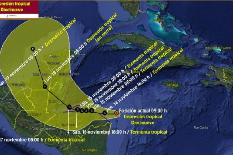 Tormenta tropical Sara podría llegar a México en próximos días