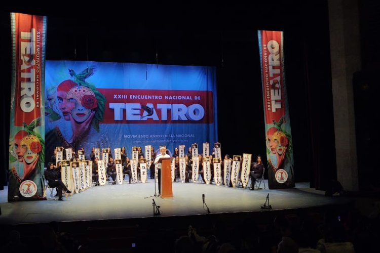 Inauguran XXIII Encuentro Nacional de Teatro del Movimiento Antorchista en SLP