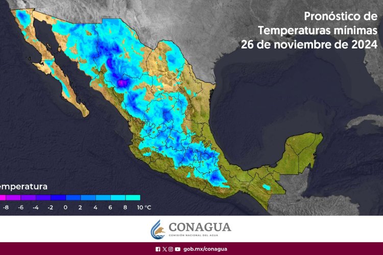 Continuarán bajas temperaturas y lluvias ocasionadas por el frente frío 11