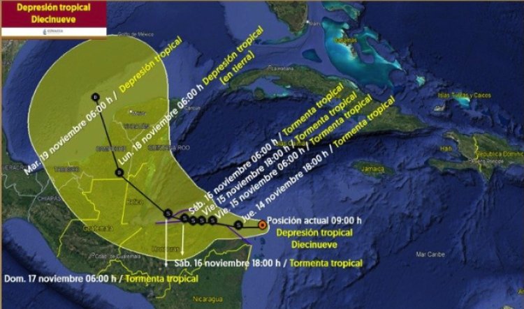 Tormenta tropical Sara podría llegar a México en próximos días