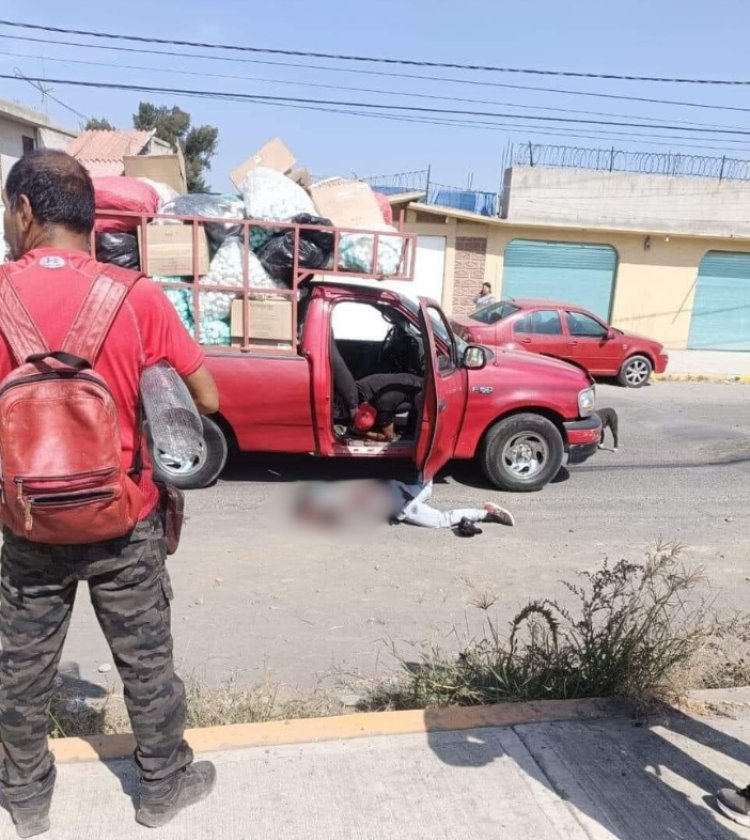 Balacean camioneta de reciclaje en Chalco; murieron tres personas