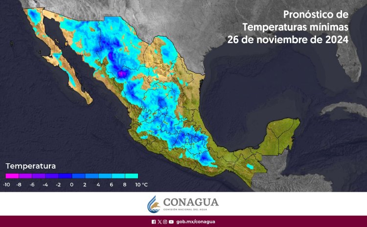 Continuarán bajas temperaturas y lluvias ocasionadas por el frente frío 11