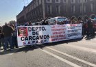 Trabajadores sindicalizados de Ecatepec se manifiestaron en Toluca