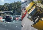 Tráiler se queda sin frenos e impacta contra más de 10 vehículos en la México-Toluca