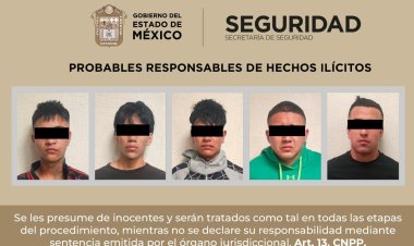 Detienen cinco sujetos relacionados con un triple homicidio en Chimalhuacán