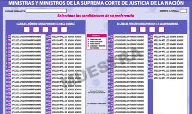 Aprueba comisión del INE modelo de boletas para elección de Poder Judicial