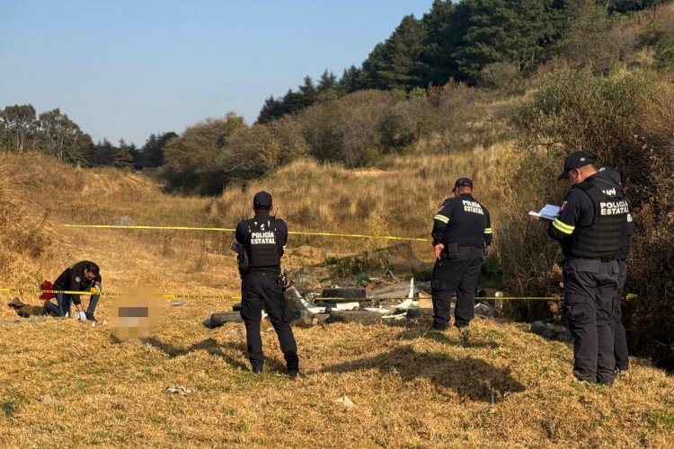 Hallan a hombre baleado y maniatado a un costado de la carretera Toluca-Villa Victoria