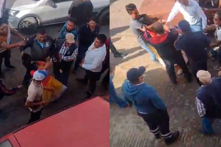 Alcalde renuncia tras ser captado golpeando a mujer en San Pedro Ixtlahuaca, Oaxaca