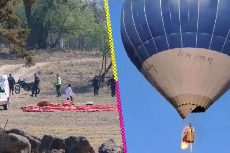 Dejan libres a implicados en desplome de globo aerostático en Teotihuacán