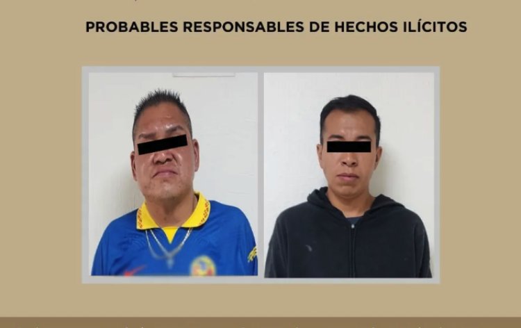 Detienen a dos presuntos extorsionadores de negocios en Chimalhuacán, Edomex