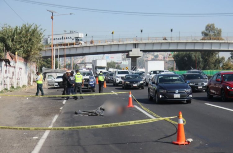 Hombre en situación vulnerable muere al ser atropellado en la México-Pachuca