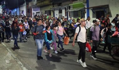 Primera caravana migrante de 2025 parte de Chiapas hacia los EEUU