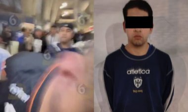 Detienen a agresor que golpeó a fan del Pachuca tras partido en Monterrey