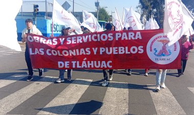 Protestan en Tláhuac; piden agua y otros servicios