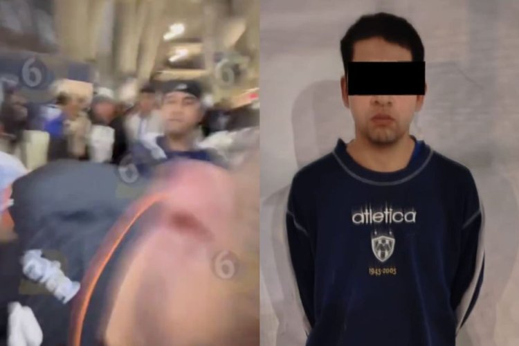 Detienen a agresor que golpeó a fan del Pachuca tras partido en Monterrey