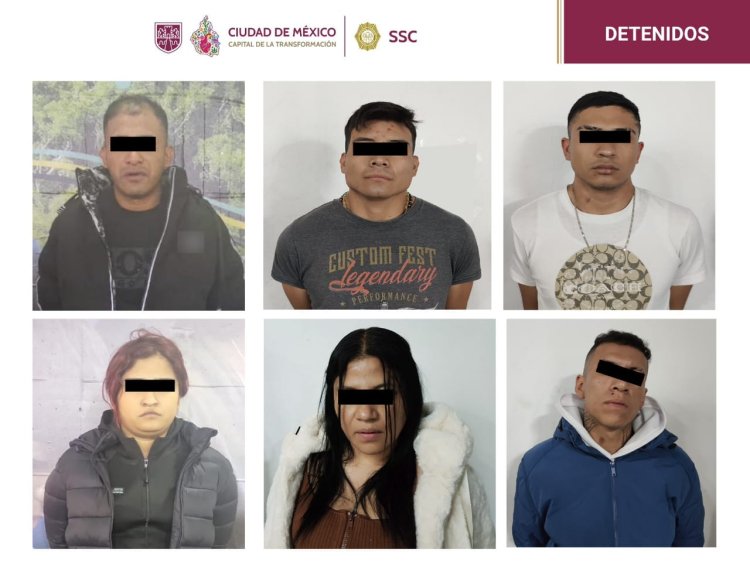 Detienen a banda de montachoques que operaba al sur de la Ciudad de México