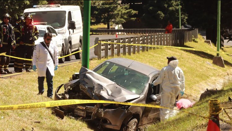 Choque múltiple en la México-Toluca deja un muerto y un herido