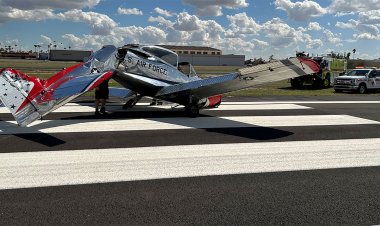 Dos muertos deja choque de avionetas en cera de aeropuerto en Arizona