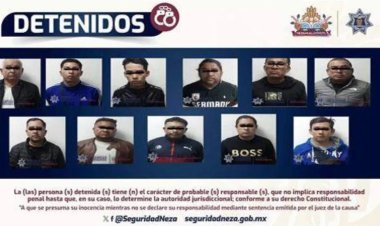 Detienen a 11 miembros de banda de presuntos invasores de predios en Nezahualcóyotl