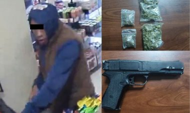 Detienen en Chimalhuacán a policía en activo con droga y por robo a tiendas
